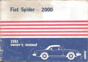 Fiat 124 Sport-Spider Coupé Hauptmerkmale Daten Manual Reparaturanleitung 